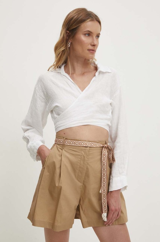 Bavlnená blúzka Answear.LAB biela CBCM1413BCO.iw