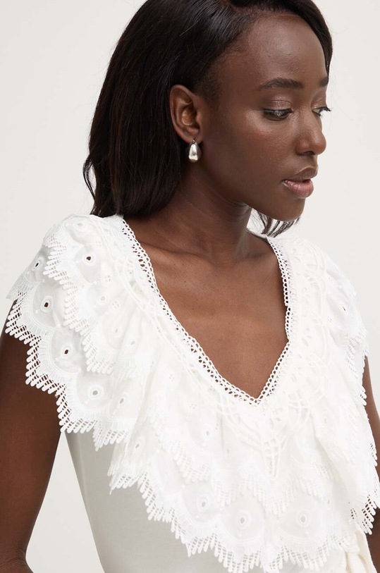 Answear Lab bluzka z elastanem biały jx09045.IKK