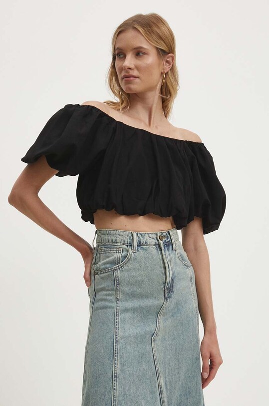 Answear Lab bluza diamant negru 797.ih