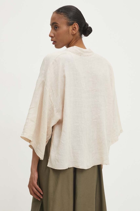 Îmbrăcăminte Answear Lab bluza din in 33530.th bej