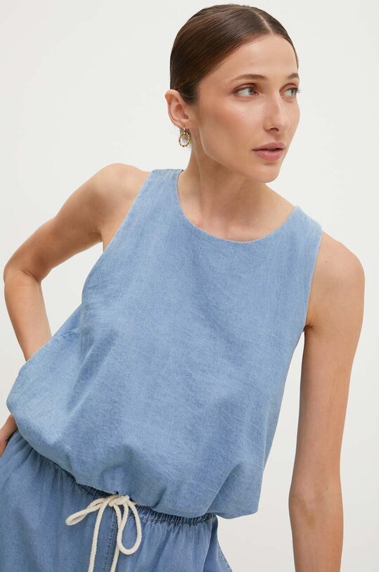 Answear Lab bluzka niebieski LD0802.HMS