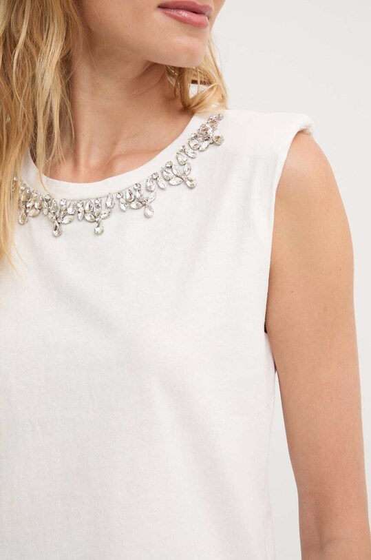 Answear Lab top bawełniany 72508.HWK biały