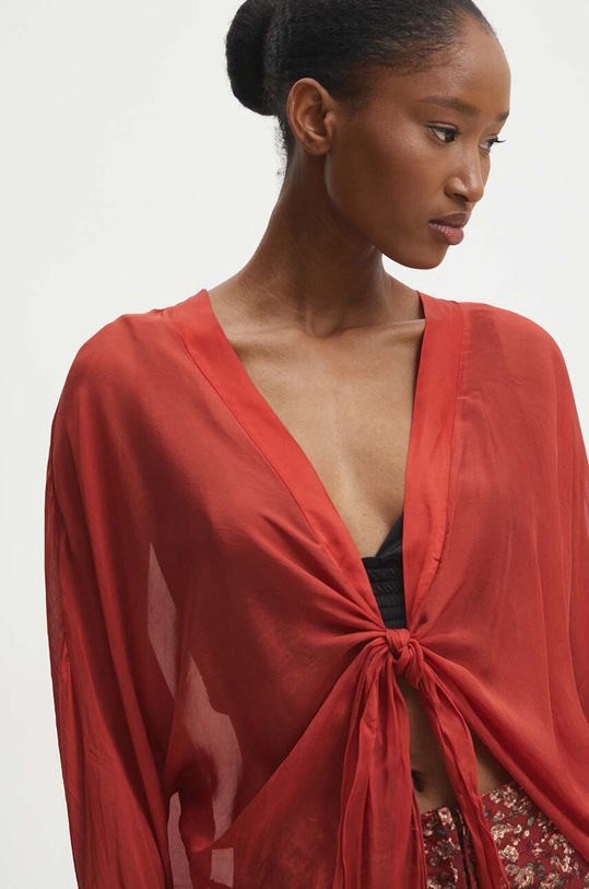 Answear Lab bluzka z jedwabiem czerwony d688.ims