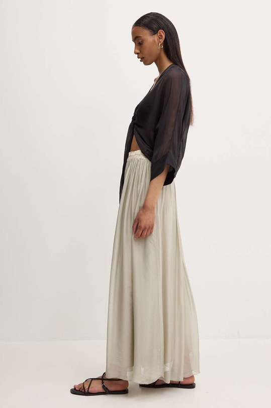 Answear Lab bluzka z jedwabiem d688.ims czarny WZ24