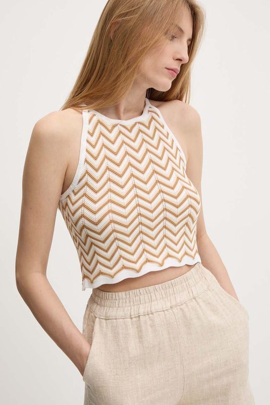 Answear Lab top cu modele bej 2771.IKK