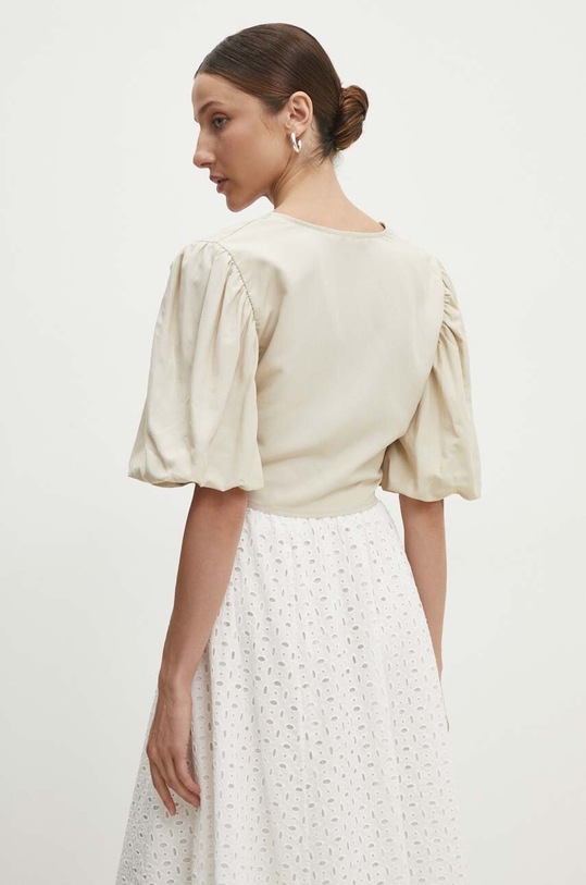 Одежда Блузка со льном Answear.LAB 92212.ijs бежевый