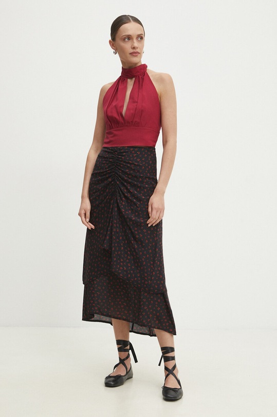 Top s lnem Answear.LAB 92216.ijs burgundské WZ24