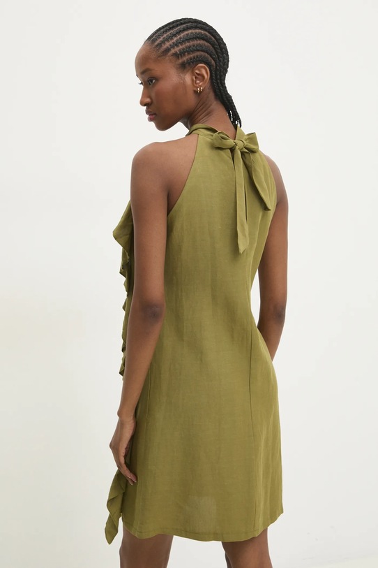 Îmbrăcăminte Answear Lab rochie din in 92335.IJS verde