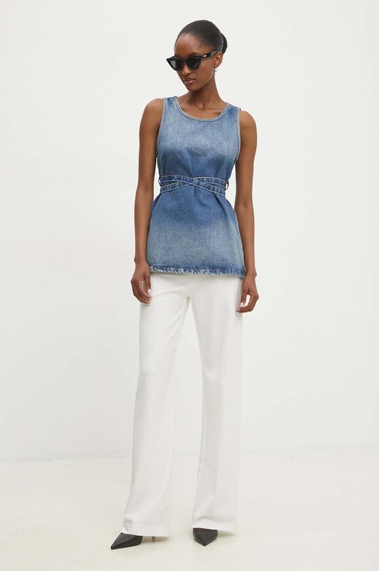 Answear Lab bluzka jeansowa 50729.TMS niebieski WZ24