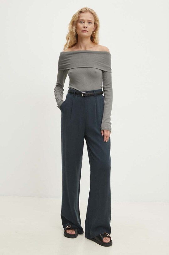 Лонгслив Answear.LAB WZ24.BDD03A.th серый WZ24