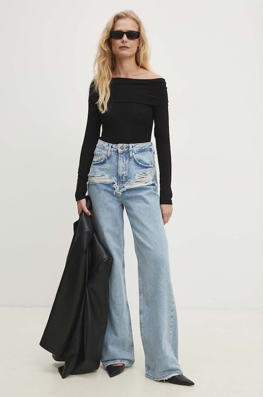 Longsleeve Answear.LAB WZ24.BDD03A.th μαύρο WZ24