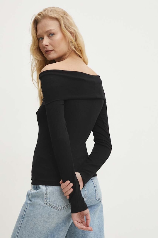 Ρούχα Longsleeve Answear.LAB WZ24.BDD03A.th μαύρο