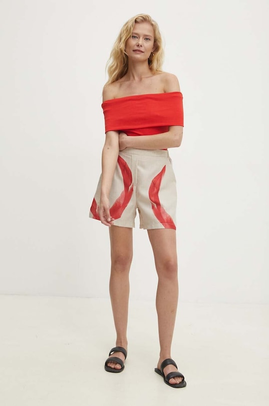 Answear Lab bluzka WZ24.BDD03C.th czerwony WZ24