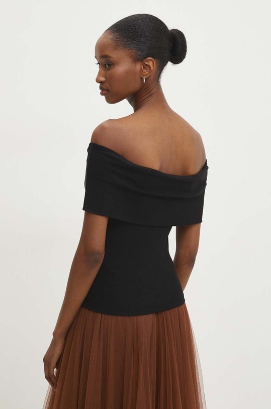 Odzież Answear Lab bluzka WZ24.BDD03C.th czarny