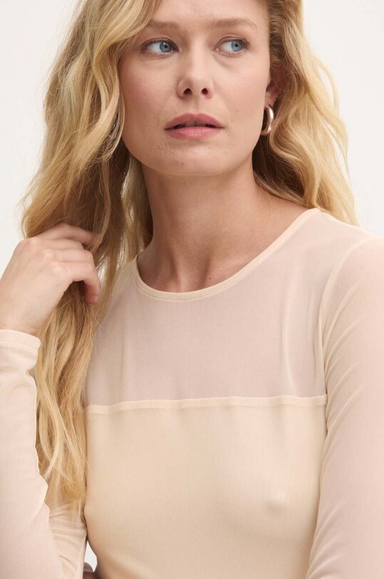 Answear Lab longsleeve uni bej hs8581.fh