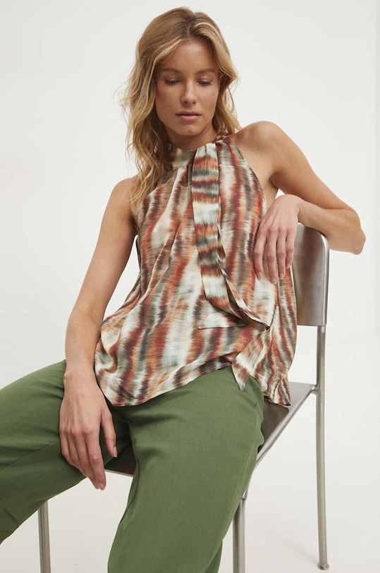 Answear Lab bluza cu modele bej 2761.IJS