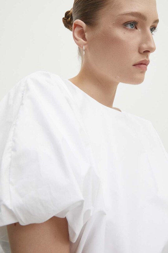 Answear Lab bluza din bumbac alb c80615.fh
