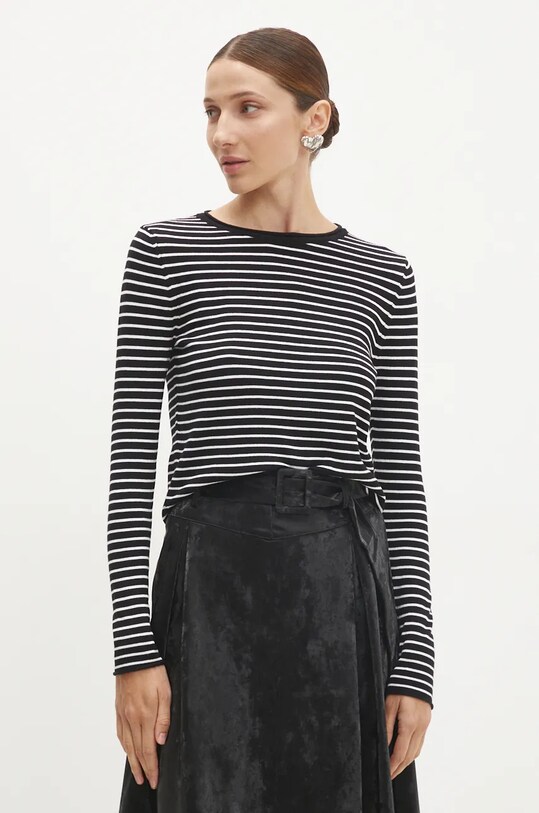 Блузка Answear.LAB узор чёрный tt3773.tos