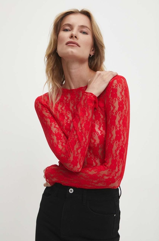 Halenka Answear.LAB slim červená l1452.fos