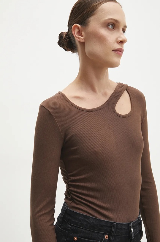 Answear Lab longsleeve uni maro Y088.hms