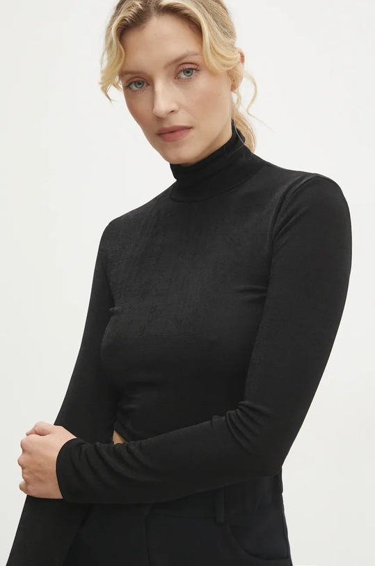 Answear.LAB longsleeve czarny 71496.tos