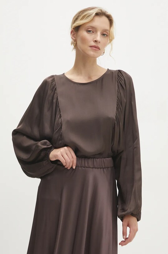 Answear Lab bluza uni maro ms2036.ios