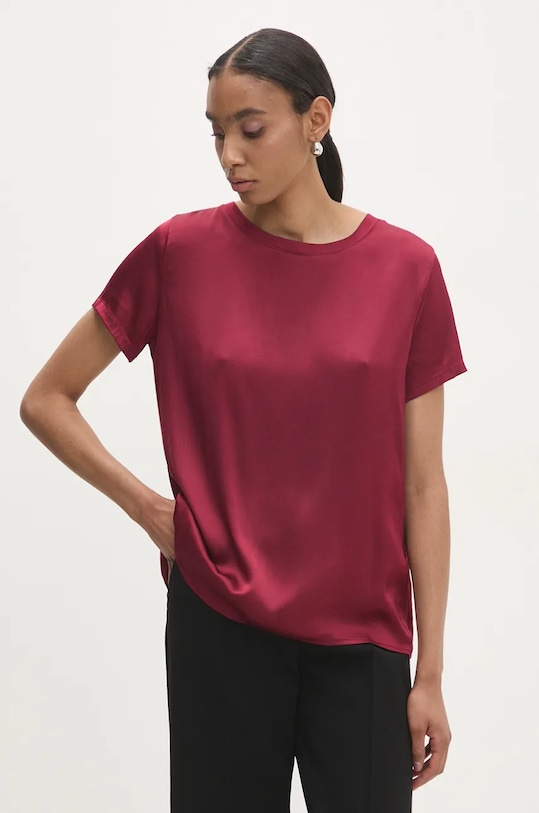 Blúzka Answear.LAB relaxed červená ms2003.ios