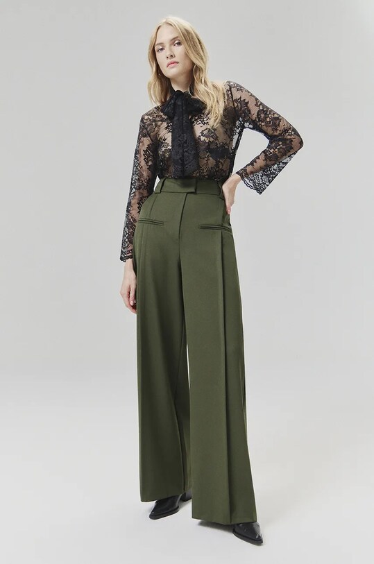 Answear Lab bluza 32372.ilk negru WZ24