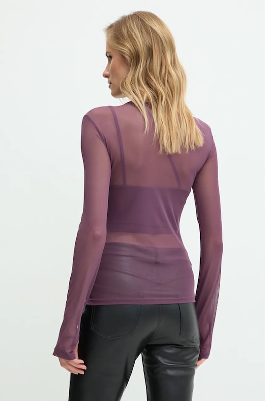 Îmbrăcăminte Answear Lab bluza sng.4.tms burgundia