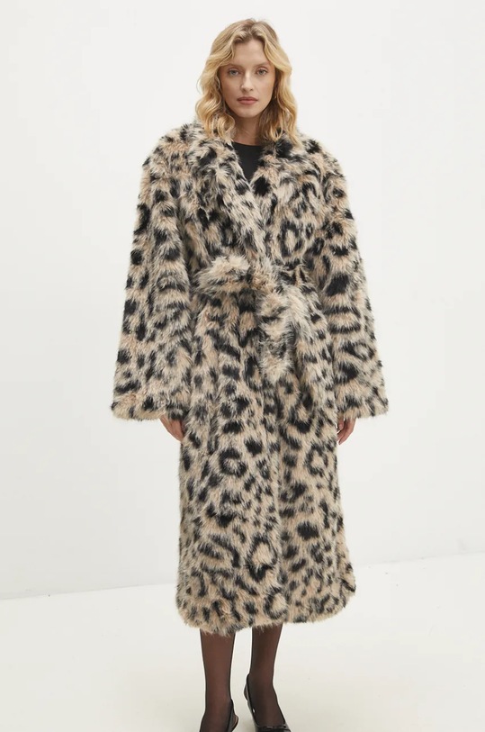 Answear.LAB płaszcz bez kaptura beżowy LD047.hos