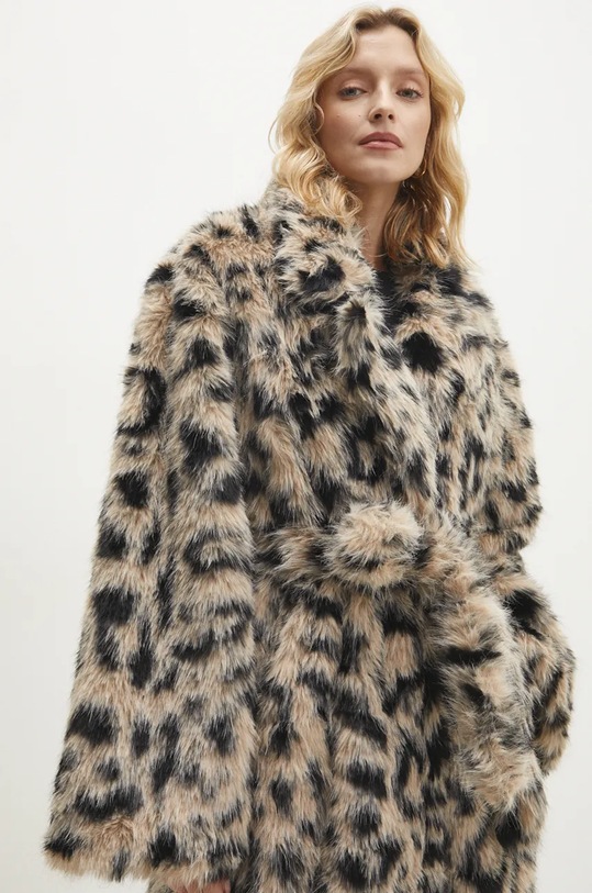 Answear.LAB płaszcz LD047.hos beżowy