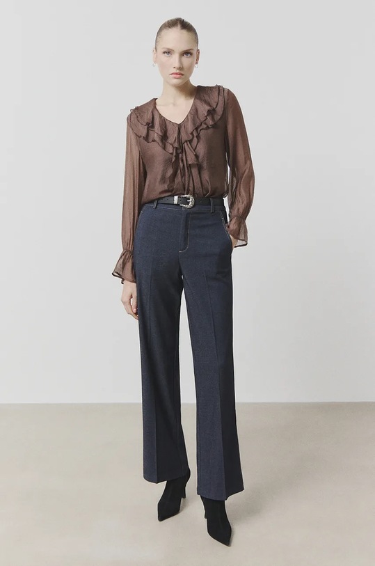 Μπλουζάκι Answear.LAB καφέ sw928.ilk