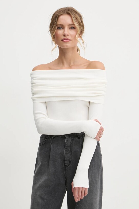 Answear Lab sweter pozostałe biały hl039.ios