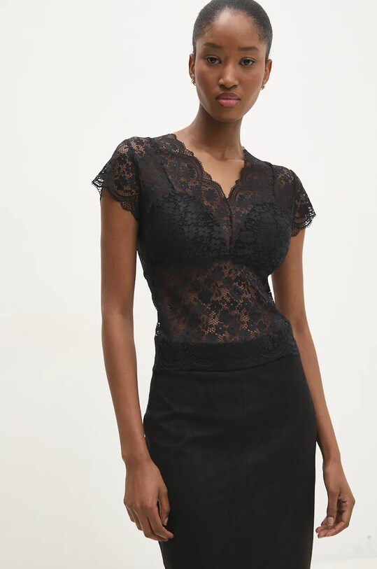 Answear Lab bluza uni negru 6927.ilk