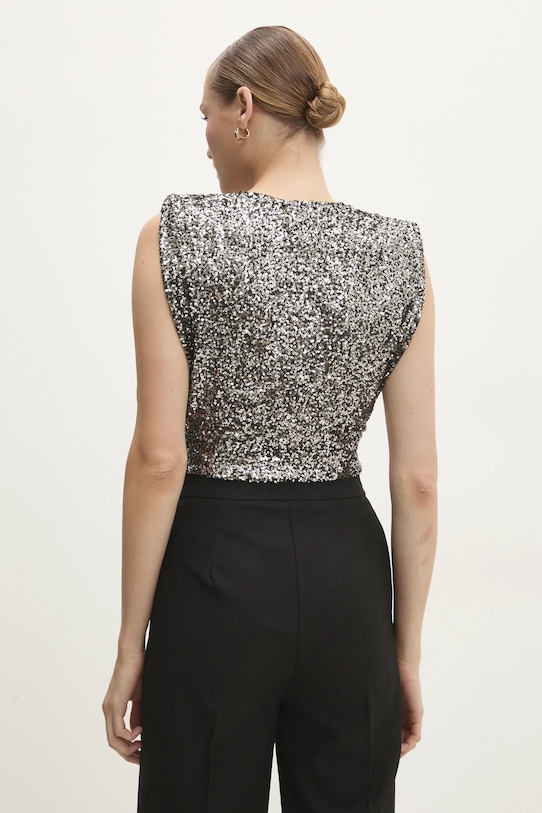 Odzież Answear.LAB body 1535.hms srebrny