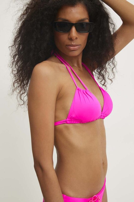 Bikini top Answear.LAB χωρίς μεταλλικές μπανέλες ροζ 33901.gora.HWK