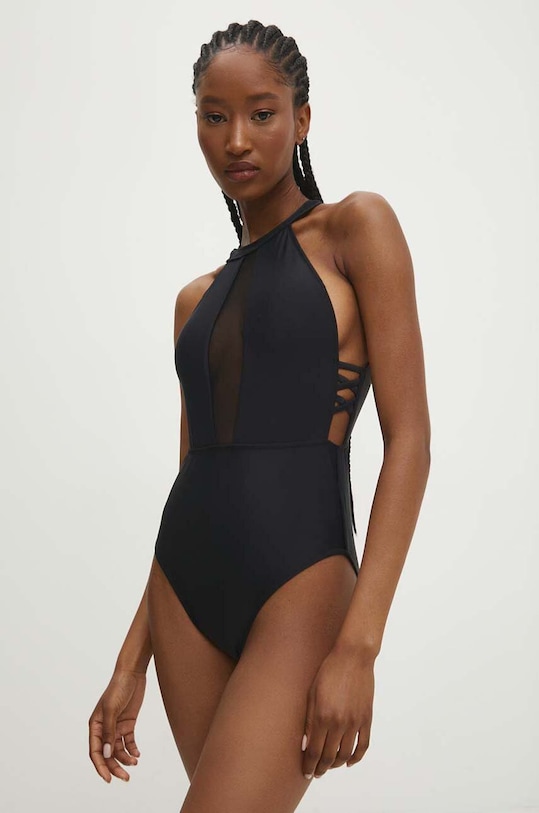 Ολόσωμο μαγιό Answear.LAB ελαφρώς ενισχυμένο μαύρο ib3059m.FKK