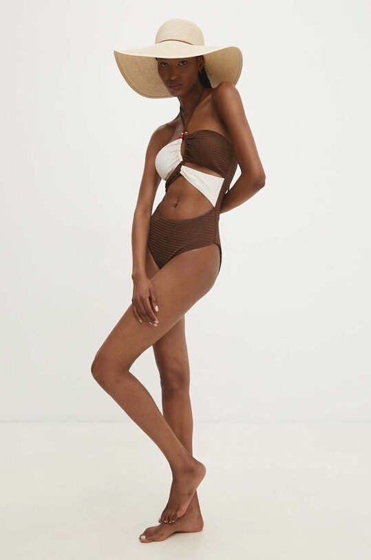 Answear Lab costum de baie dintr-o bucată hwd600.1p.fh maro WZ24