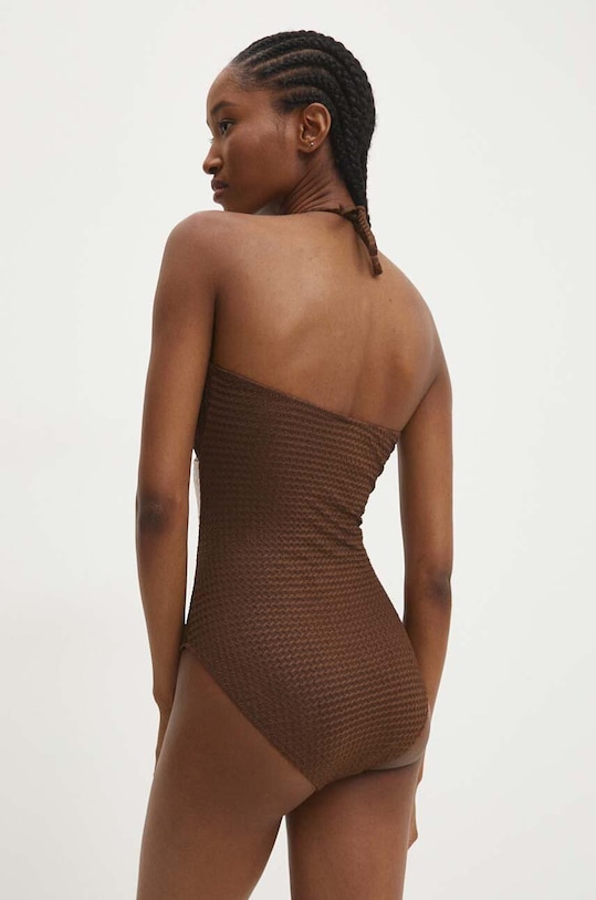 Îmbrăcăminte Answear Lab costum de baie dintr-o bucată hwd600.1p.fh maro