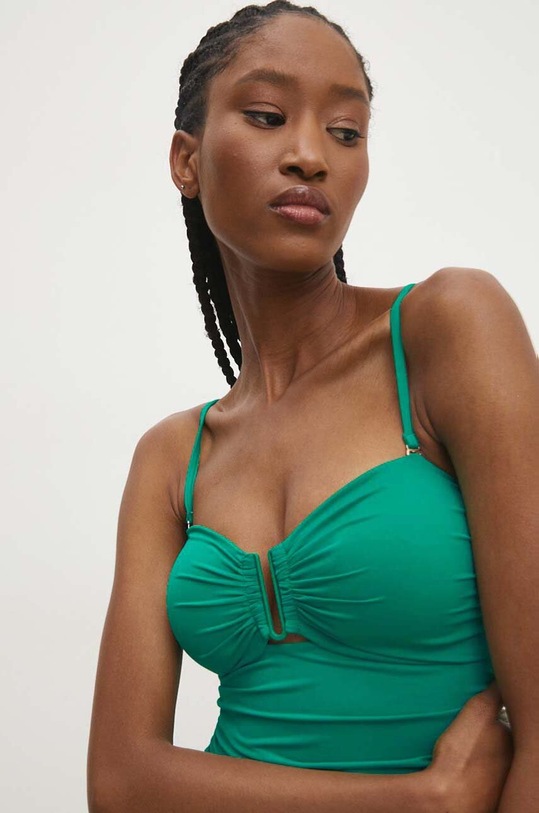 Answear Lab jednoczęściowy strój kąpielowy zielony W30020.HMS