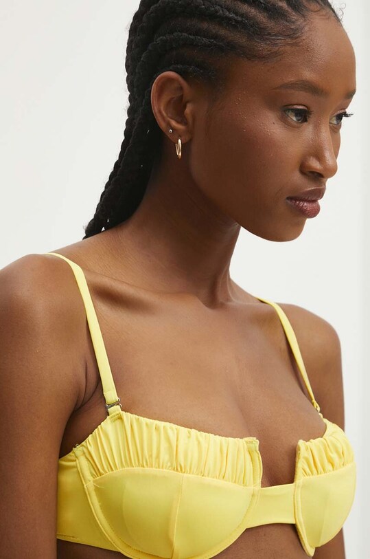 Answear.LAB biustonosz kąpielowy żółty 15601.gora.ims