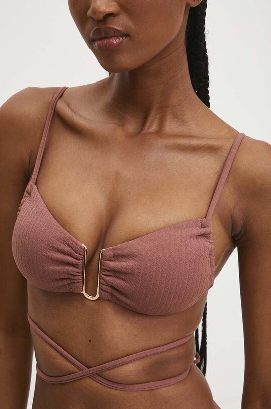 Bikini top Answear Lab 66141.gora.ims καφέ