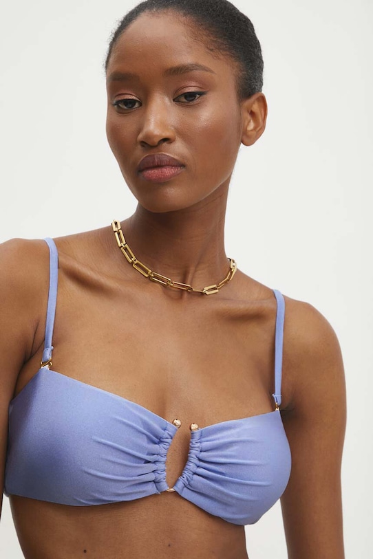 Plavková podprsenka Answear.LAB vrchní modrá 77168.gora.ijs