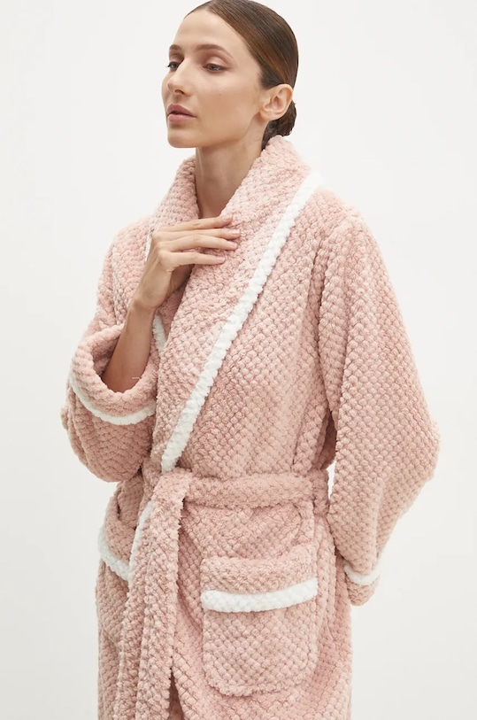 Answear Lab szlafrok 1041.CMS różowy WZ24