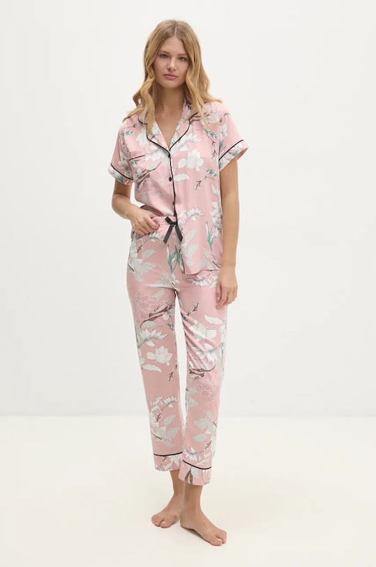 Pyžamo Answear.LAB sada růžová 60422.tos