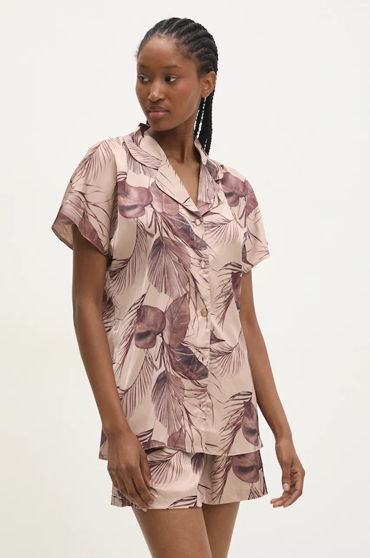 Pyžamo Answear.LAB sada hnědá 161618.tos