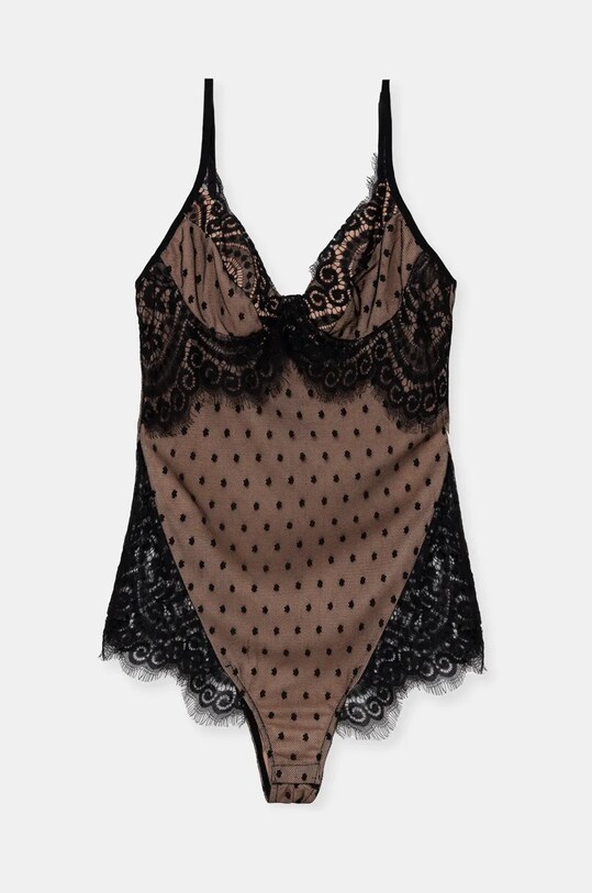 Боди Answear.LAB 15033.FLK чёрный WZ24