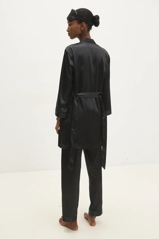 Answear Lab compleu pijama 118X.168.FLK negru