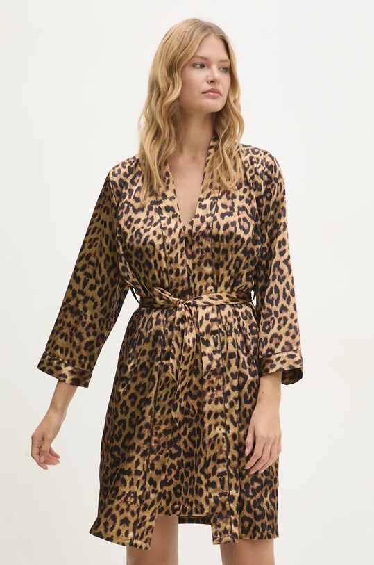Answear Lab compleu pijama t150.168.FLK maro WZ24