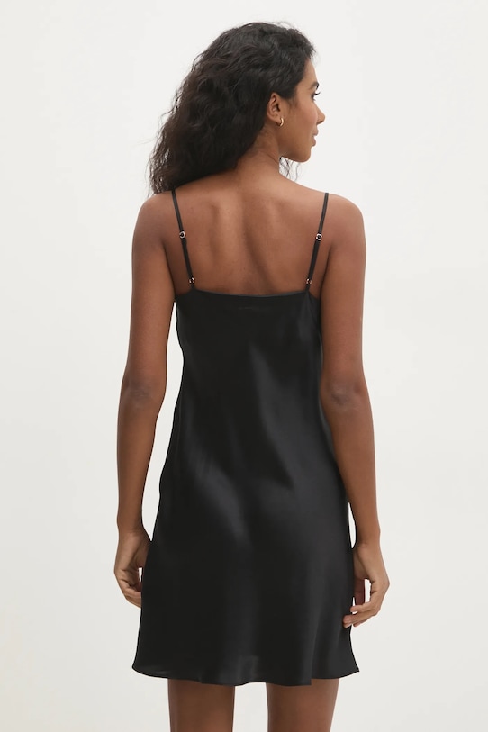 Ruházat Answear.LAB selyem hálóing 1092.CMS fekete